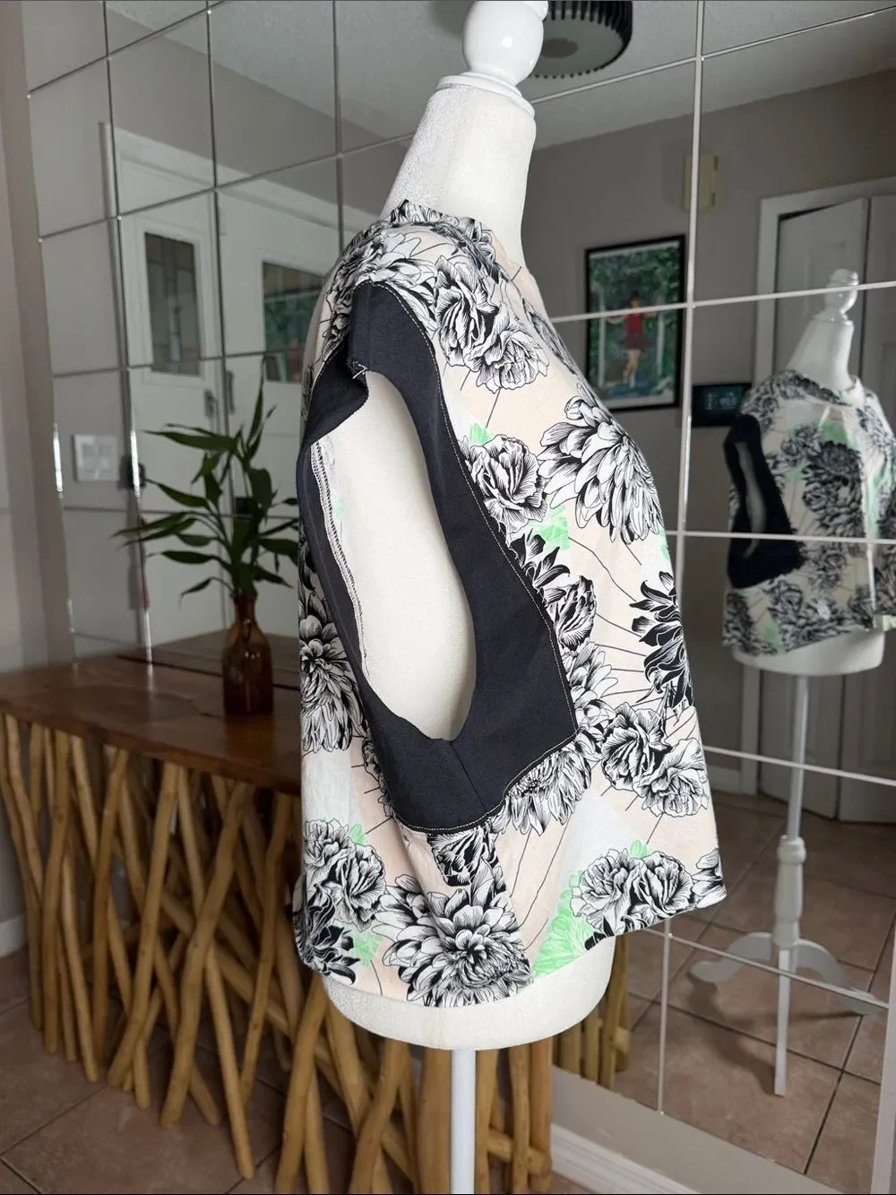 NWOT Free People Oversized Floral Tank